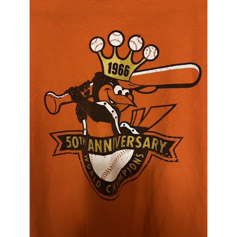 BALTIMORE ORIOLES 50th Anniversary 1966 World Champions SGA T-shirt M - Picture 2 of 7